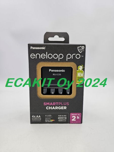 Panasonic Eneloop Pro laturi ja 4kpl AA NiMH-akut