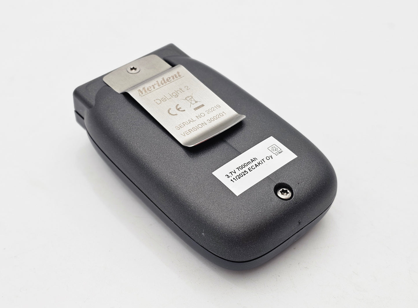 Merident DeLight luupin valon akun kennotus 3,7V 7Ah